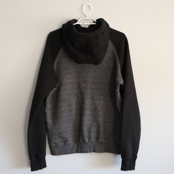 Bench‎ Men's Sz L Black Manchini Kangaroo Pocket Stretch Hooded Sweater - Picture 2 of 16